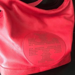 Tory Burch Kipp Leather Hobo Handbag